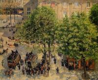 Pissarro, Camille - Place du Theatre Francais - Spring